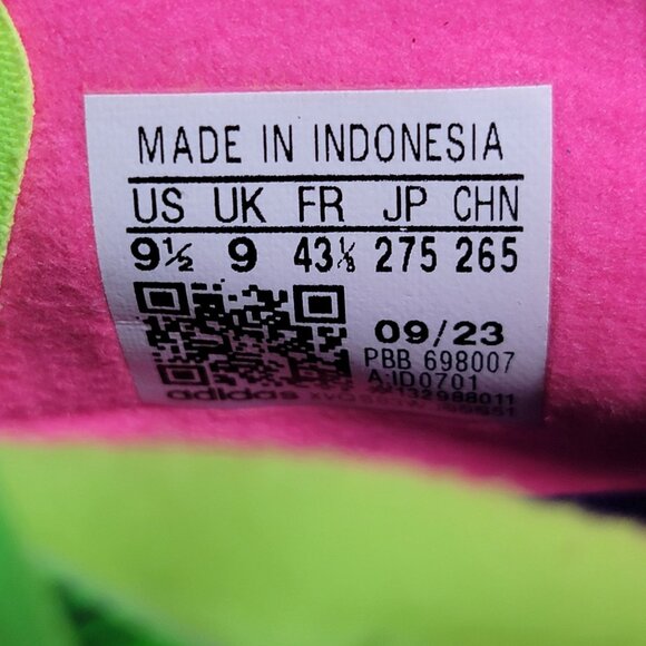 adidas Predator League FG Gen Pre Soccer Cleats Size 9.5 Mens Green Pink ID0701 - Picture 7 of 9